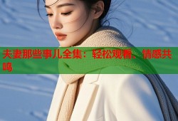 夫妻那些事儿全集：轻松观看、情感共鸣